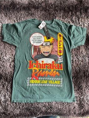 NWT NEW Tilly’s Exclusive Naruto Shippuden  Ichiraku Ramen Village Green Medium